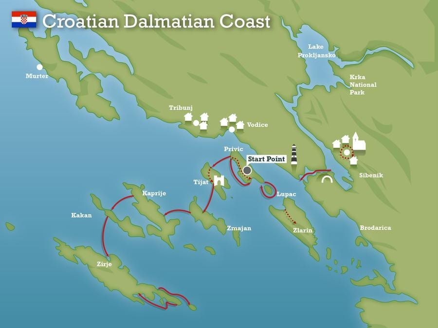 biển adriatic croatia bản đồ