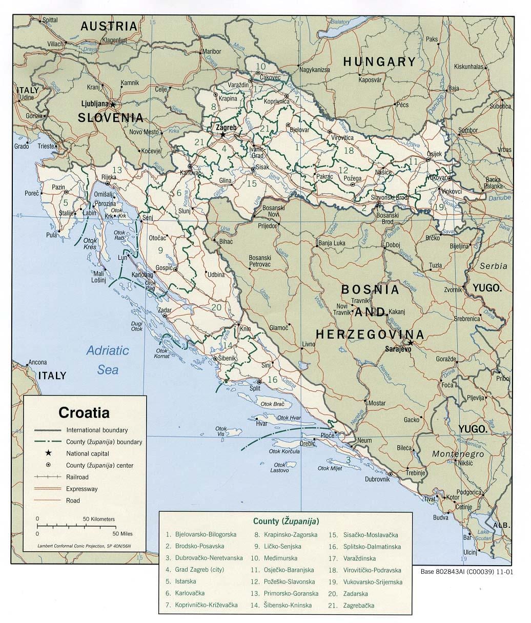 croatia bến du thuyền bản đồ