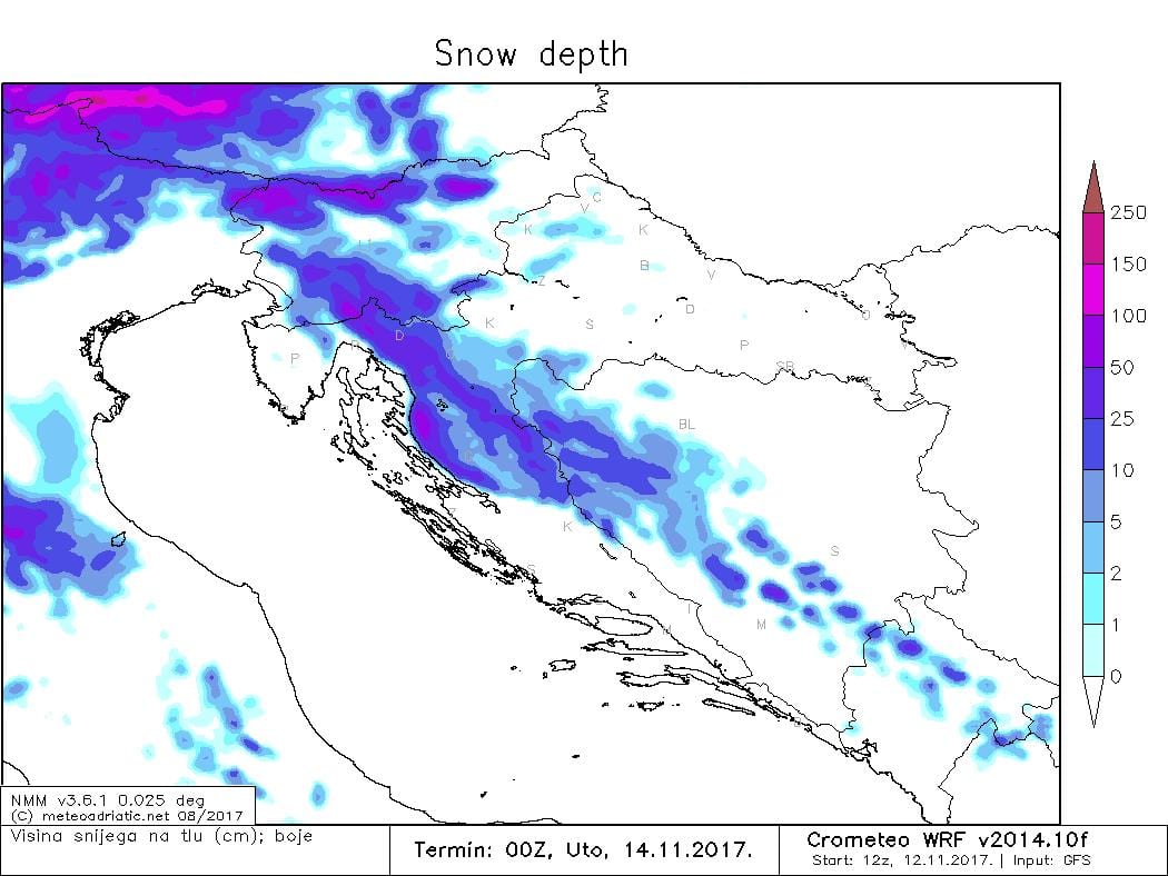 bản đồ của croatia radar