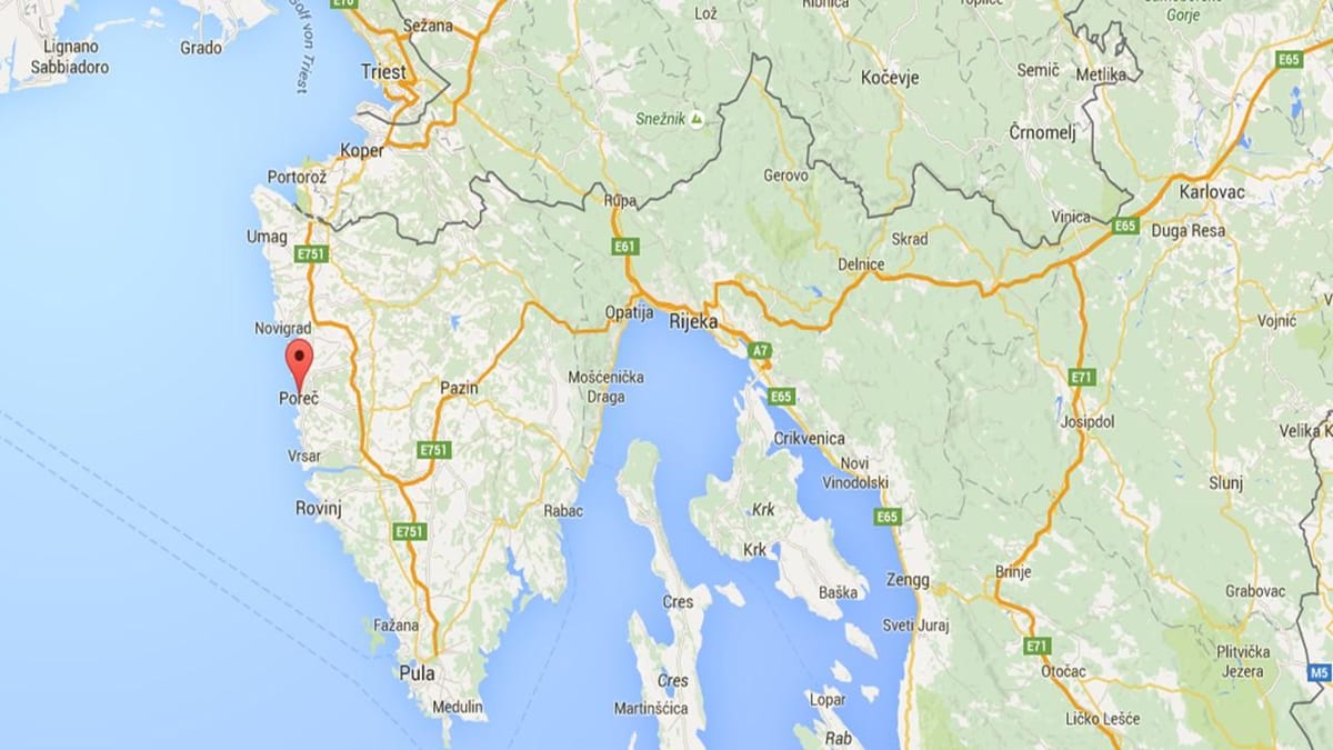 bản đồ của từ croatia 