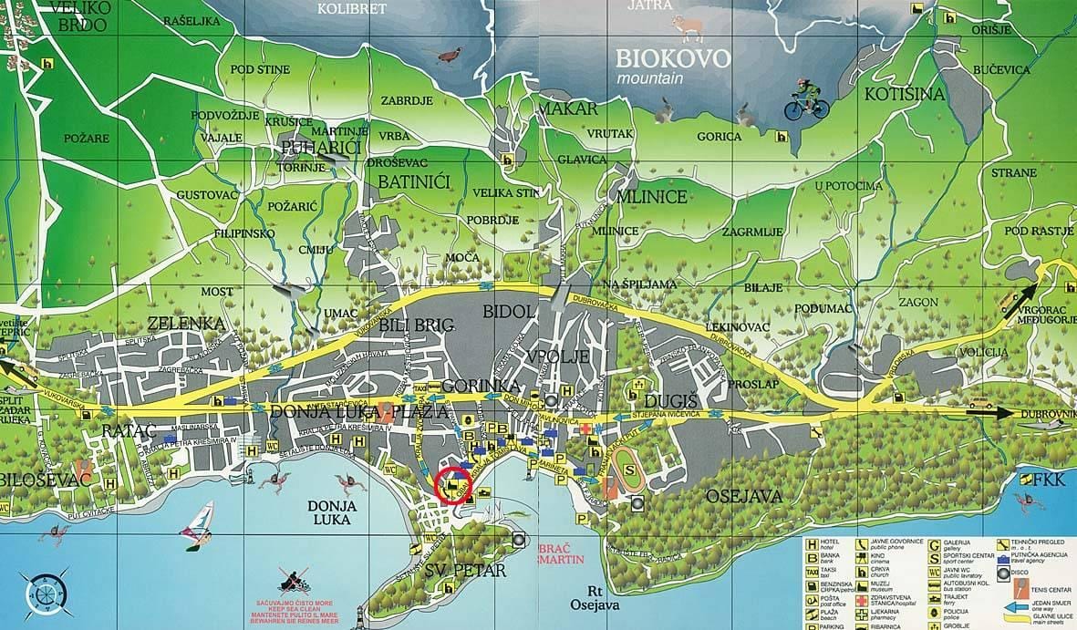 bản đồ của nơi croatia