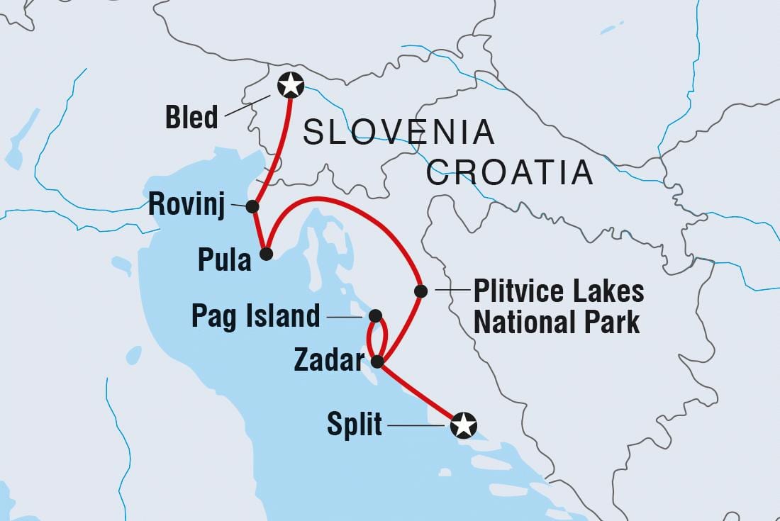 tiếng của một người croatia bản đồ