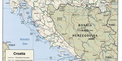 Croatia bến du thuyền bản đồ