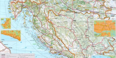 Thủ đô của croatia bản đồ