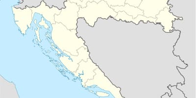 Bản đồ của croatia ẩn