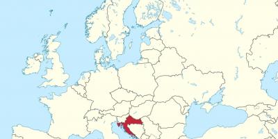 Croatia trong bản đồ châu âu