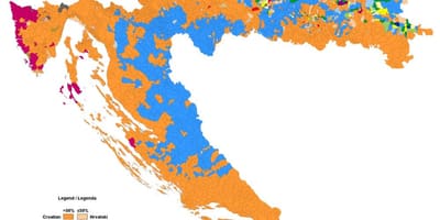Bản đồ của dân bản đồ của croatia