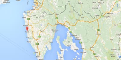 Bản đồ của từ croatia 