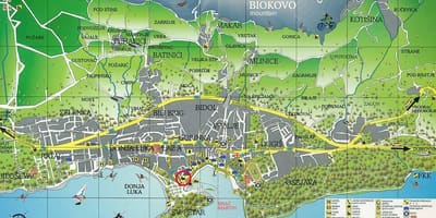Bản đồ của nơi croatia