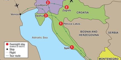 Bản đồ từ croatia