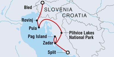 Tiếng của một người croatia bản đồ